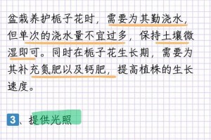 栀子花的培育技巧及注意事项（打造美丽花园，尽显栀子花之美）