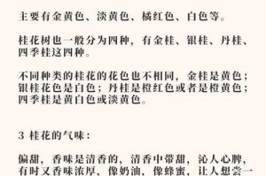 探秘中国传统名花——桂花（了解桂花的花瓣数量和形状，品味古老文化的魅力）